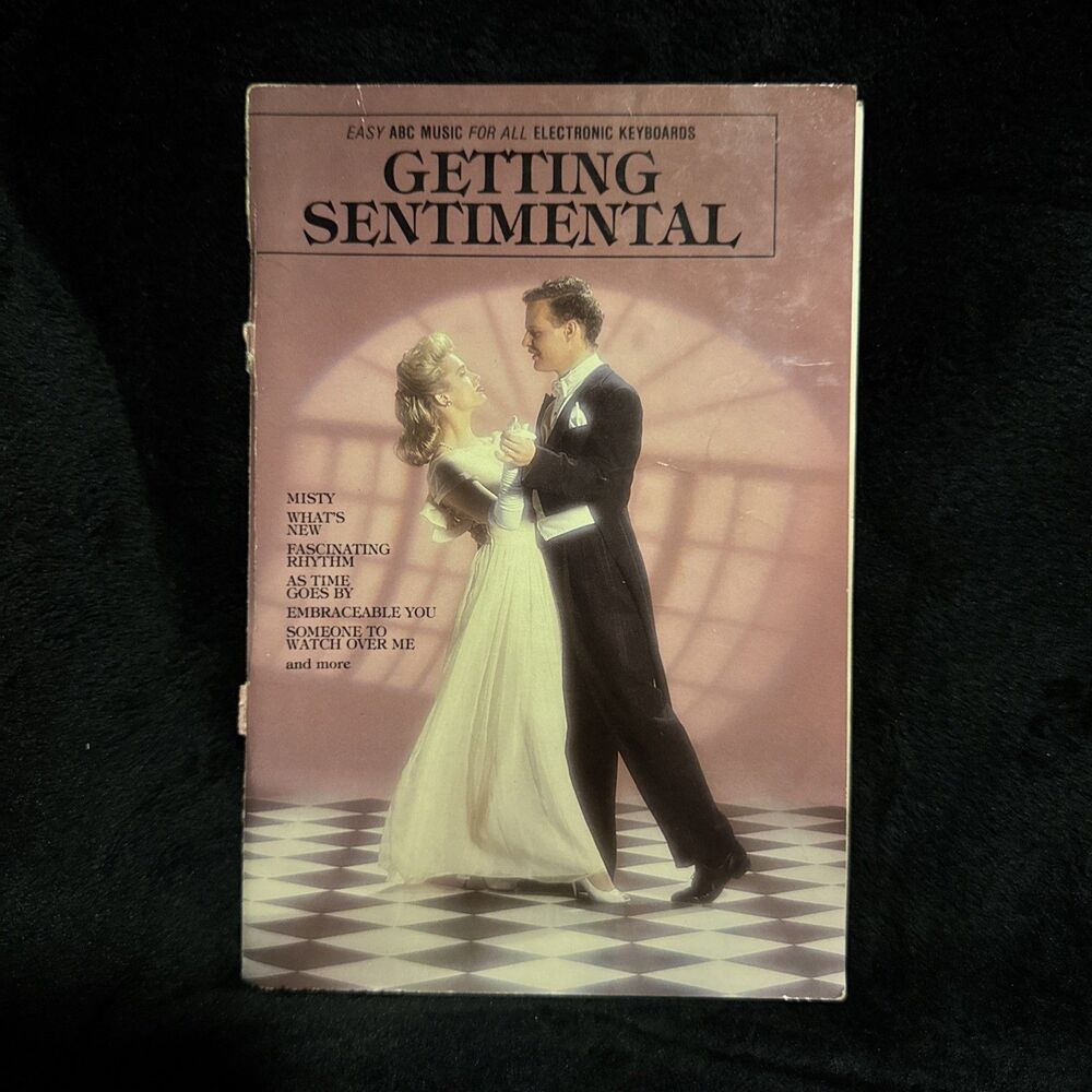Vintage 1957 ABC Music Getting Sentimental Songbook Piano With Keyboard Guide